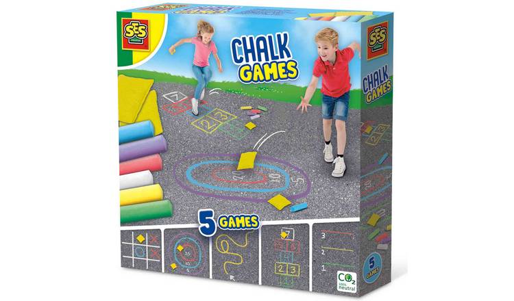SES Creative 5 in 1 Chalk Games - Multicolour