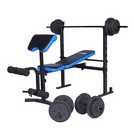 Folding bench with 50kg weights sale