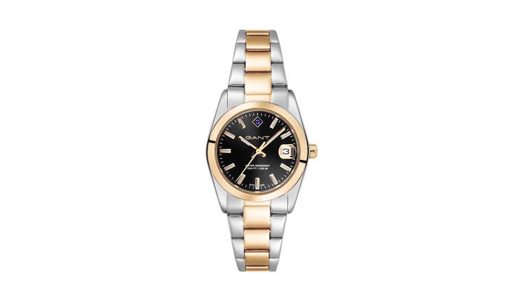 Gant Everett Ladies Black Dial Two Tone Bracelet Watch