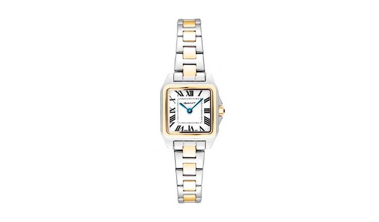 Gant Seneca Ladies White Dial Two Tone Stainless Steel Bracelet Watch