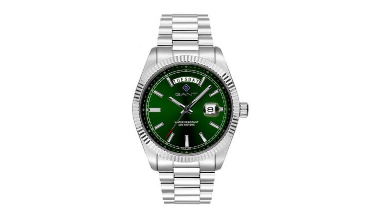 Gant Fairfax Wide Men's Green Dial Stainless Steel Bracelet Watch