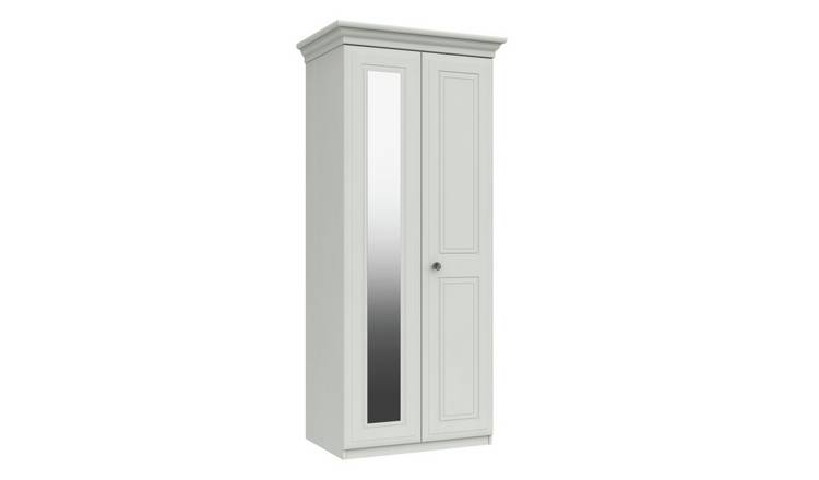 Rendlesham 2 Door Mirror Wardrobe - White