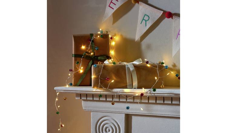 Argos Home Coloured Bell LED Garland 