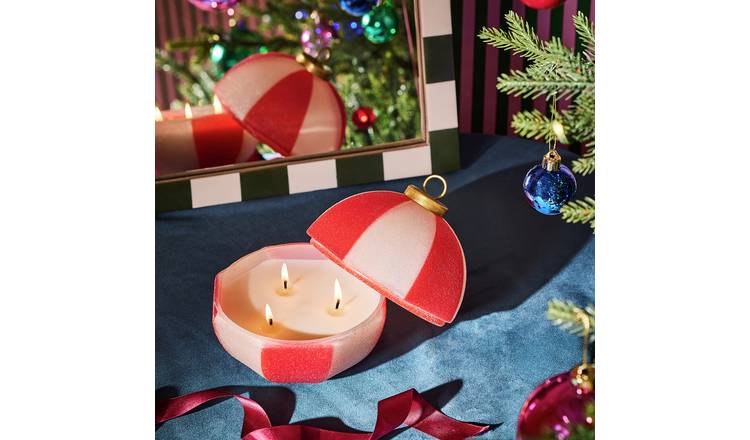 Argos Home Christmas Bauble Large Candle - Christmas Cookie