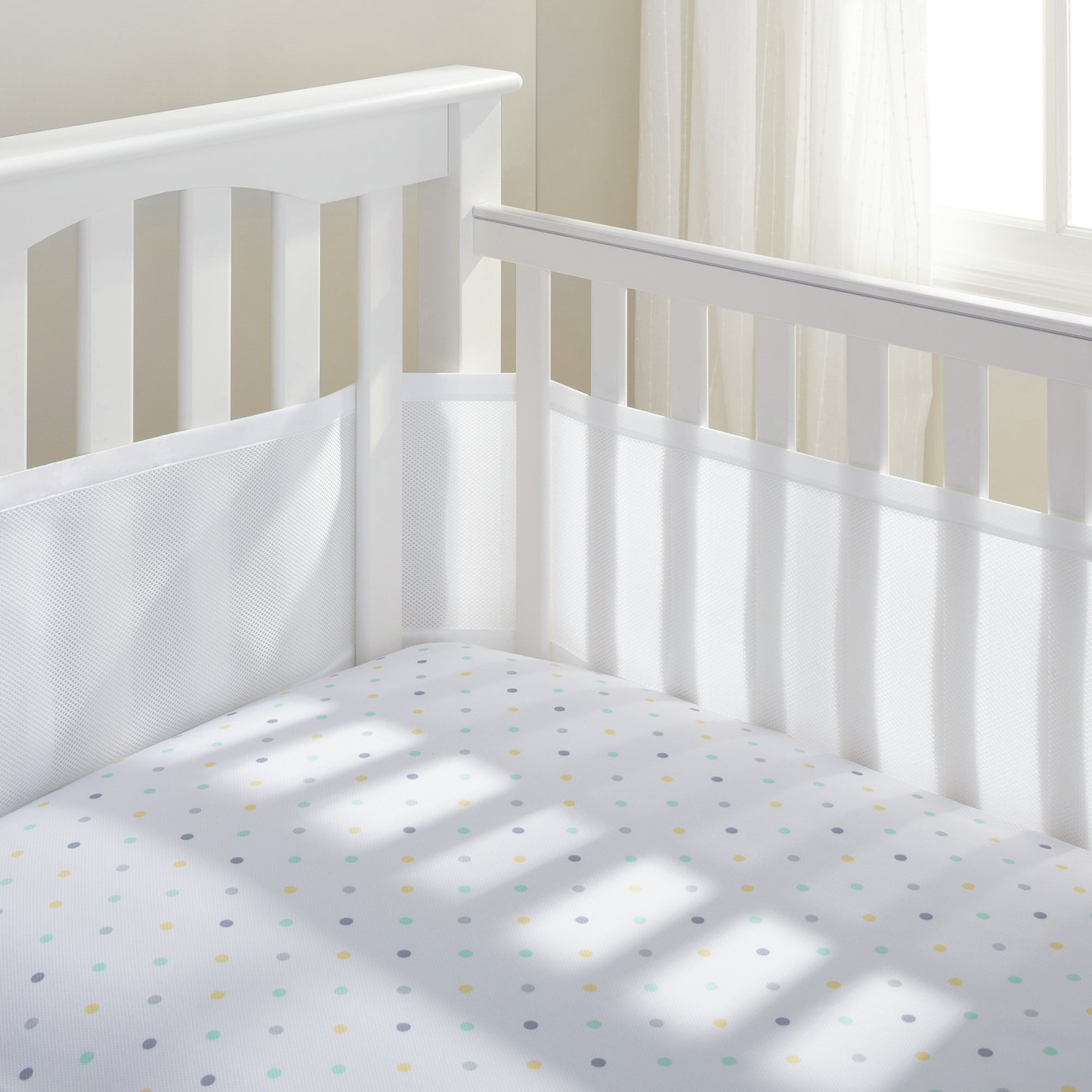 argos breathable cot bumper