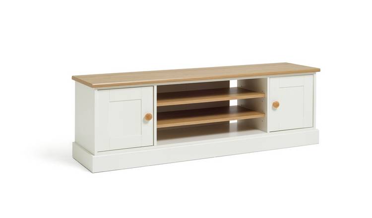 Argos white tv store unit gloss