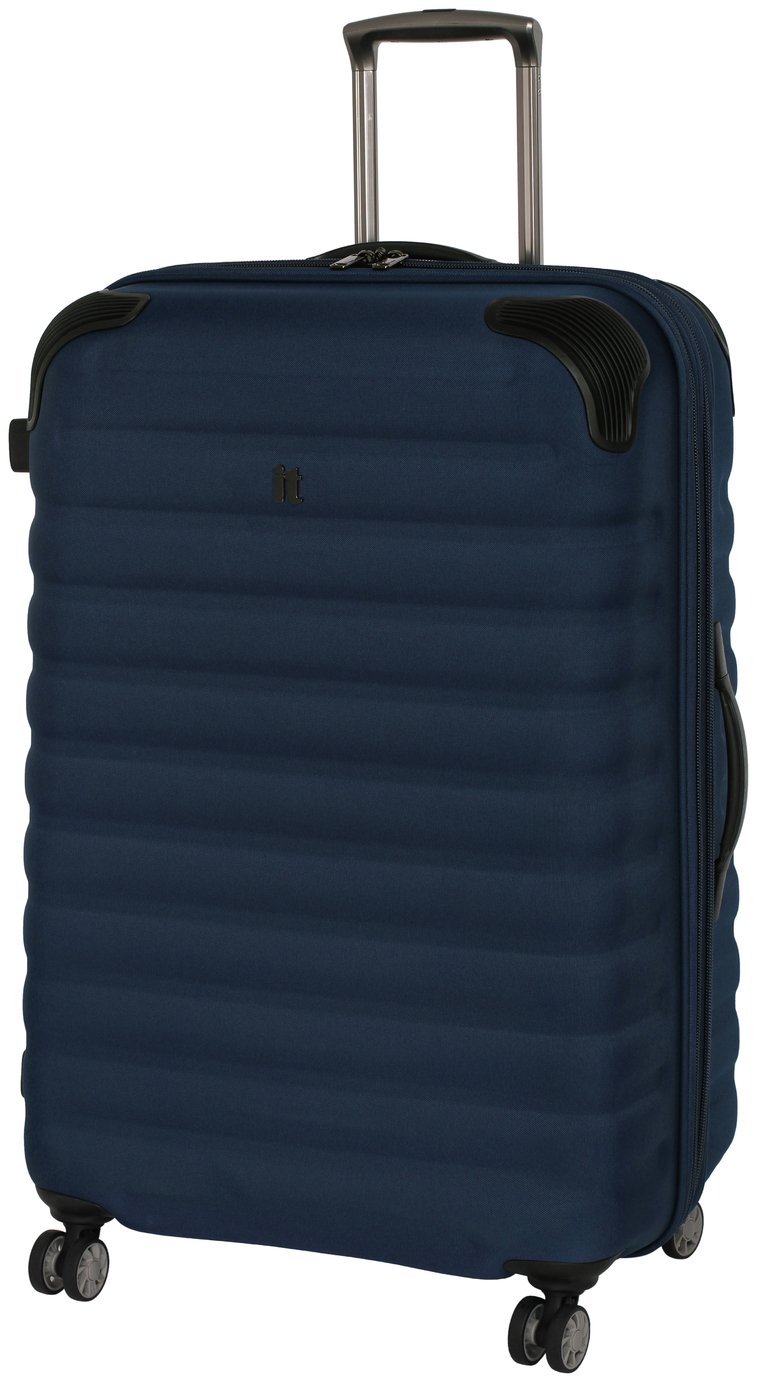 IT Luggage Utopian 8 wheel Frameless Large Suitcase - Blue (8573405) |  Argos Price Tracker | pricehistory.co.uk