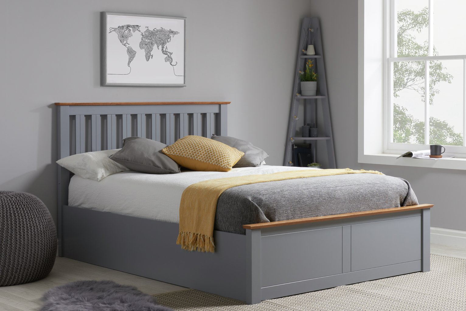 Birlea Phoenix Stone Grey Small Double Ottoman Bed Frame Review