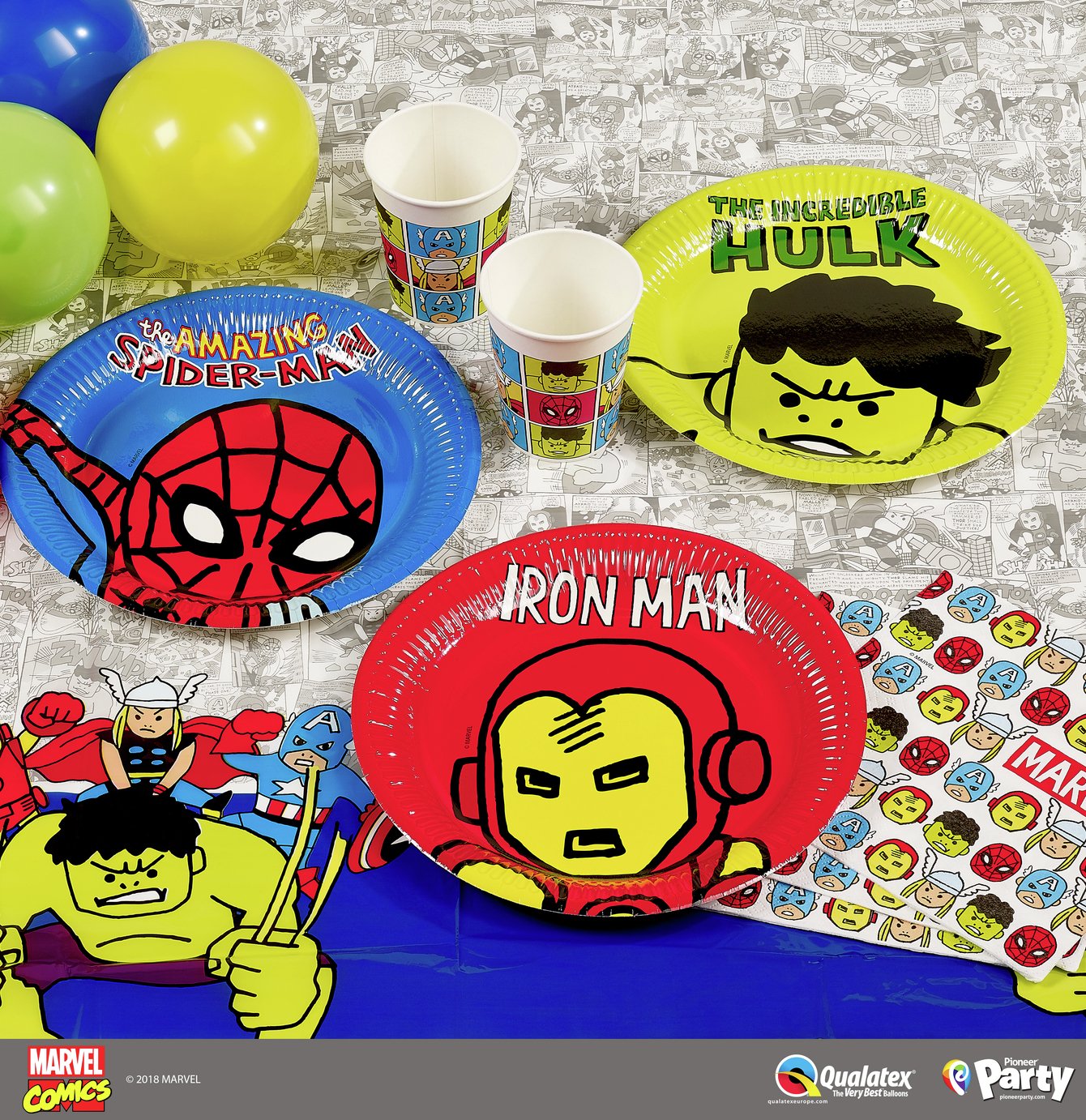 Marvel Avengers Premium Party Pack for 16 Guests