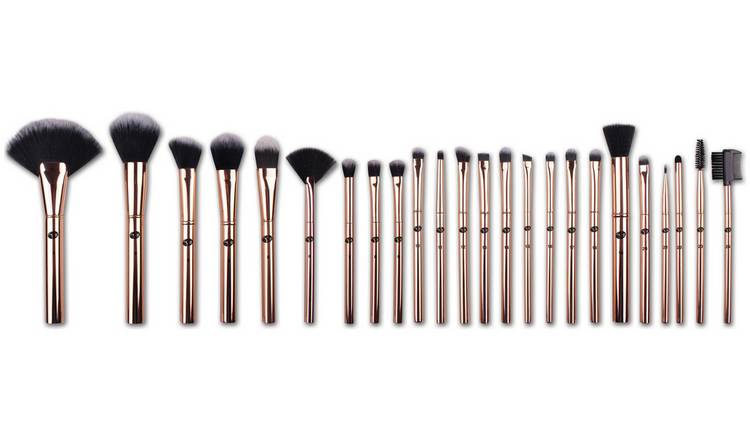 Buy Rio Professional 24 Piece Make Up Brush Set Rose Gold Makeup Brushes And Tools Argos