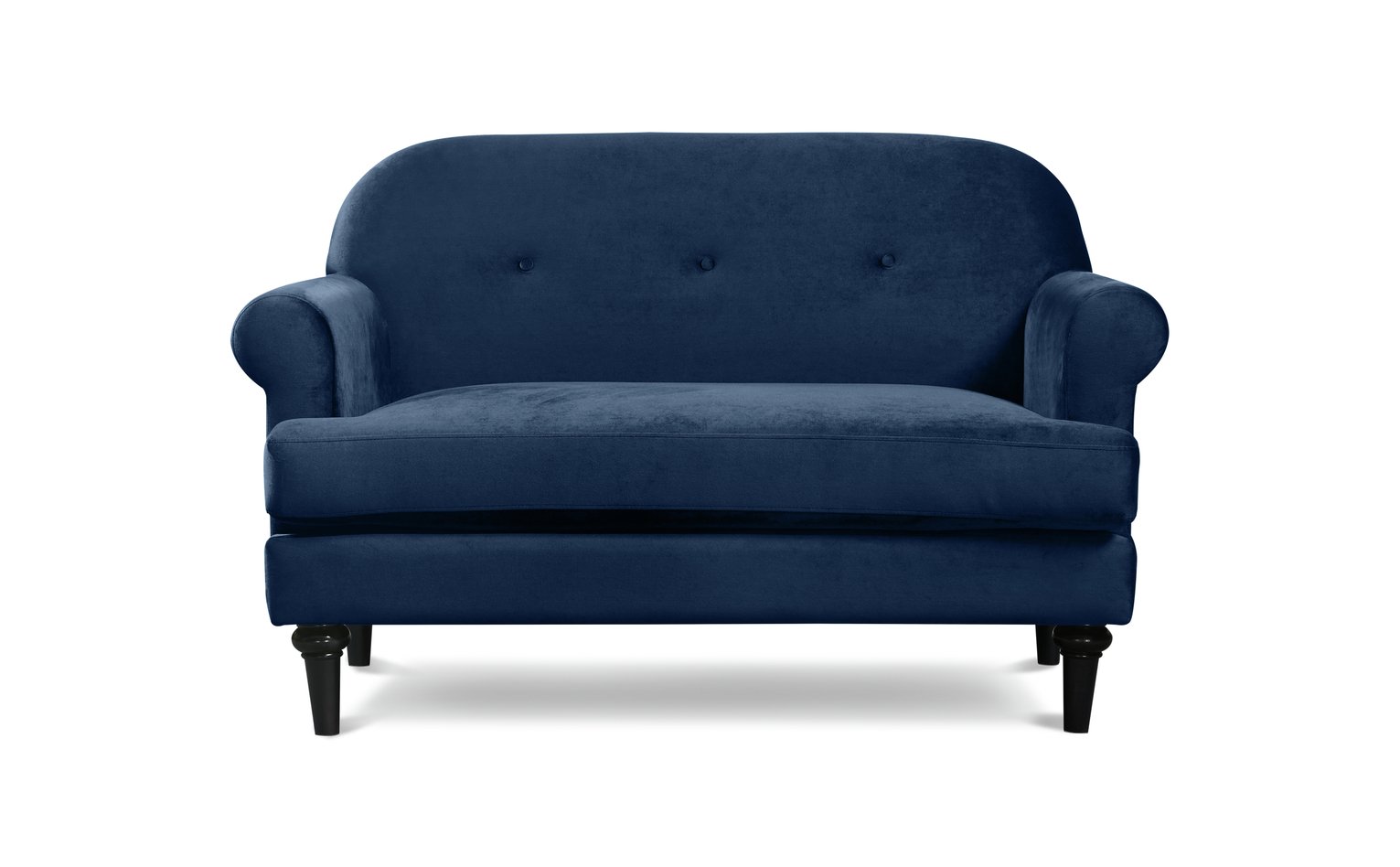 Argos Home Whitney 2 Seater Velvet Sofa - Blue