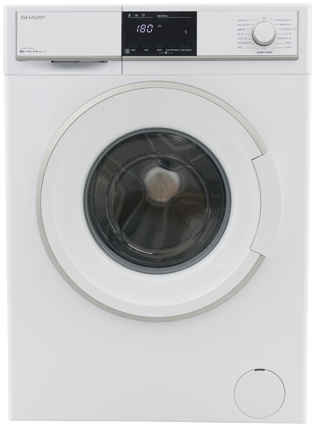Sharp ESHFB7143W3 7KG 1400 Spin Washing Machine White (8573711