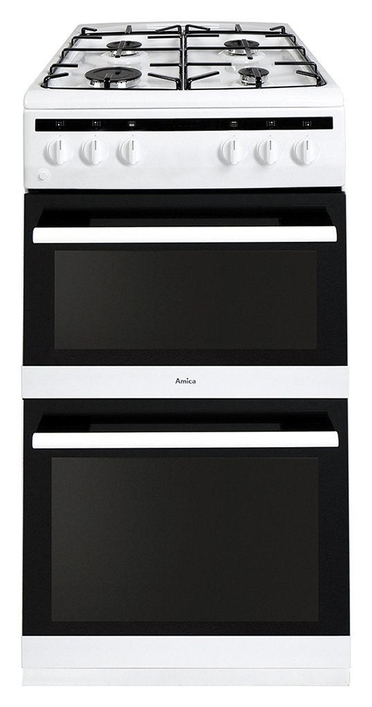 Amica AFG5500WH Double Gas Cooker