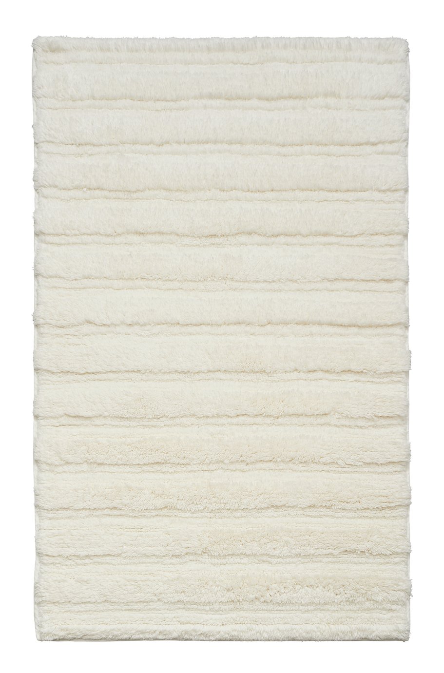 Sainsbury's Home Ribbed Bath Mat - White