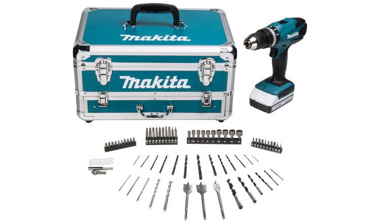 Makita G-Series Cordless Hammer Drill with 70 Accessories