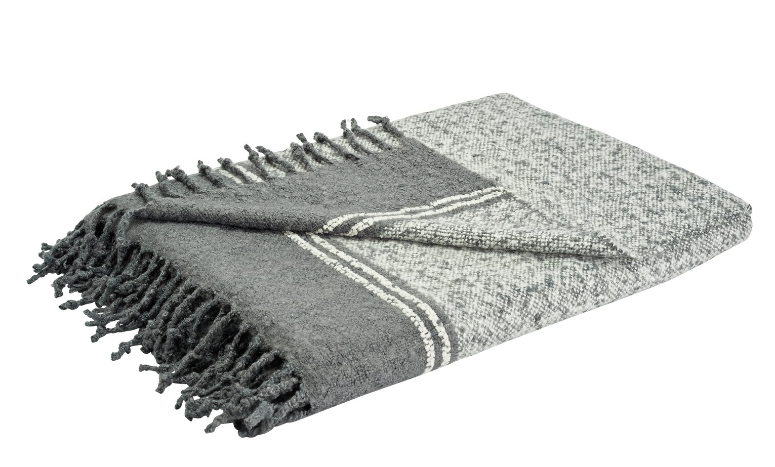 Sainsbury's Home Grey & White Woven Throw (8575300) Argos Price