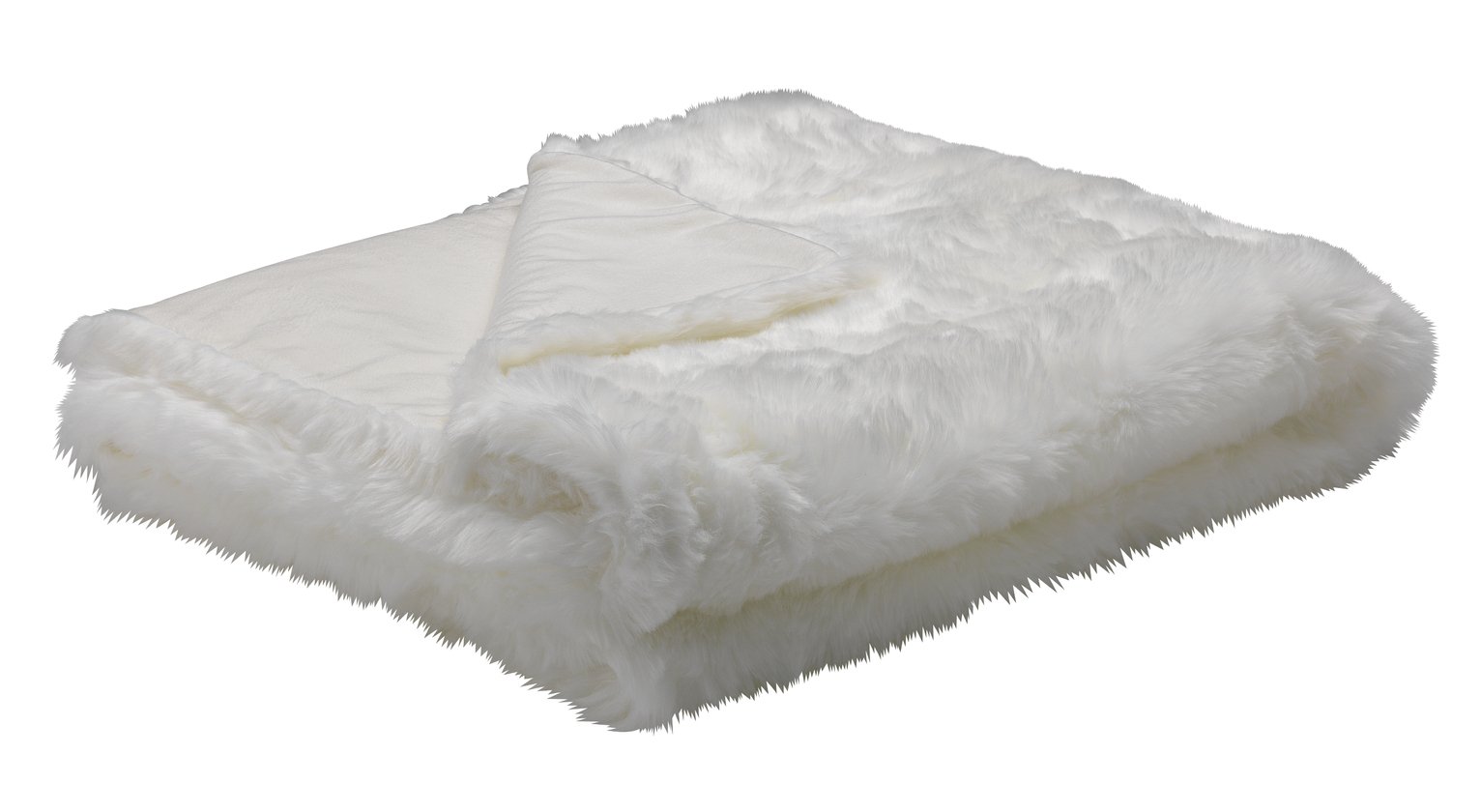 Sainsbury's Home White Faux Fur Throw review