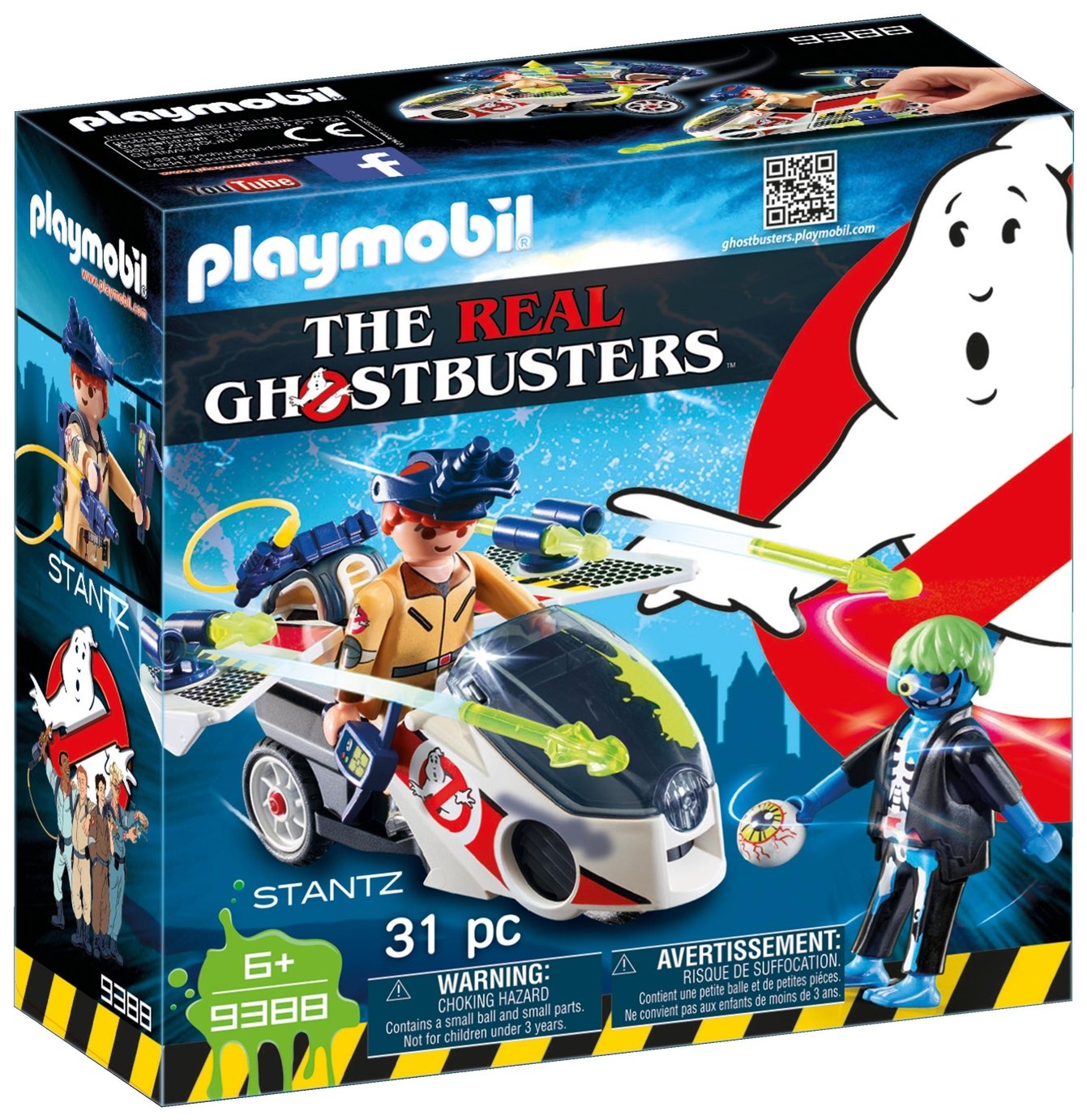 Playmobil 9388 Ghostbusters Stantz with Skybike