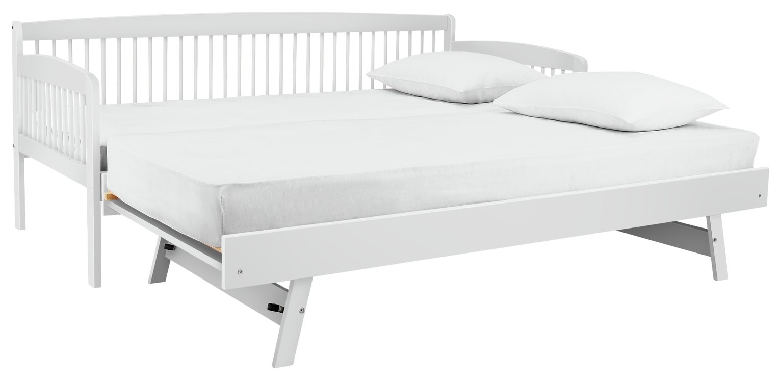 Argos Home Andover White Day Bed with Trundle & 2 Mattresses Reviews