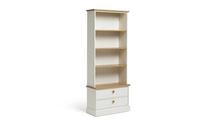 buy argos home winchester bookcase and display cabinet - white
