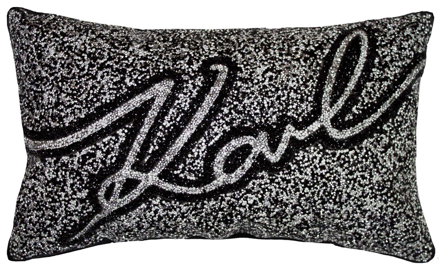 Karl Lagerfeld Signature Cushion - Silver
