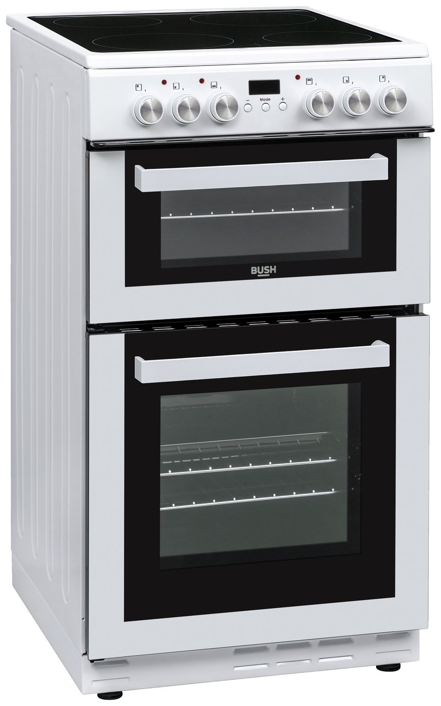 Bush DHBFEDC50W 50cm Double Oven Electric Cooker Reviews