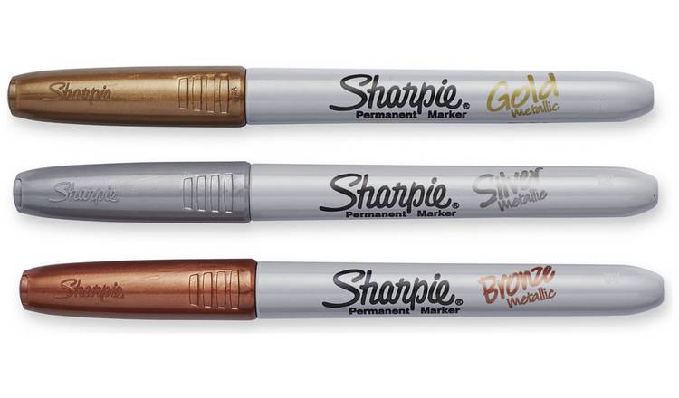 Sharpie Metallic Permanent Markers, Fine Point Silver