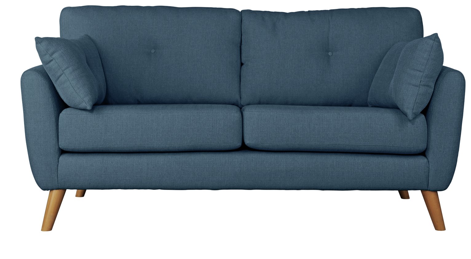 Argos Home Kari 3 Seater Fabric Sofa - Blue