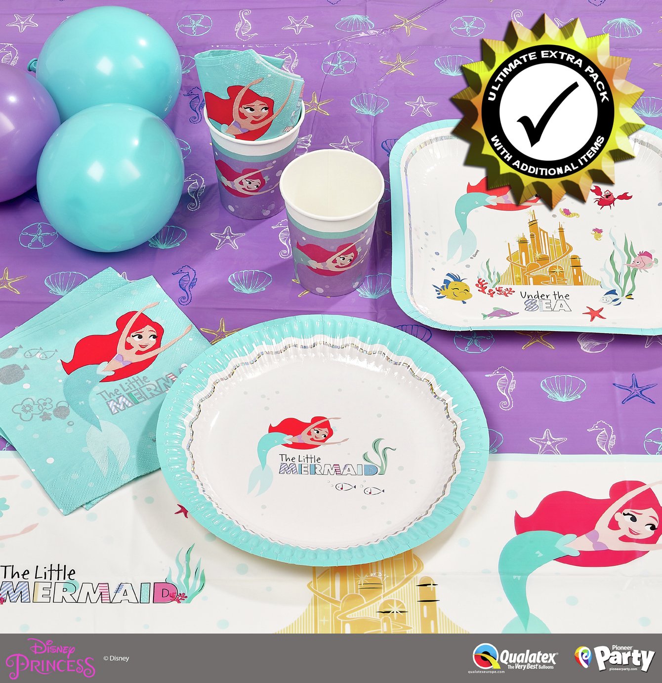 Disney Ariel Premium Party Pack for 24 Guests