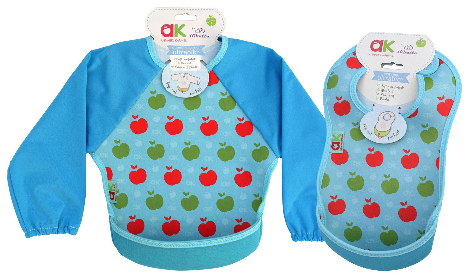 Bibetta Annabel Karmel Blue Bibs - 2 Pack