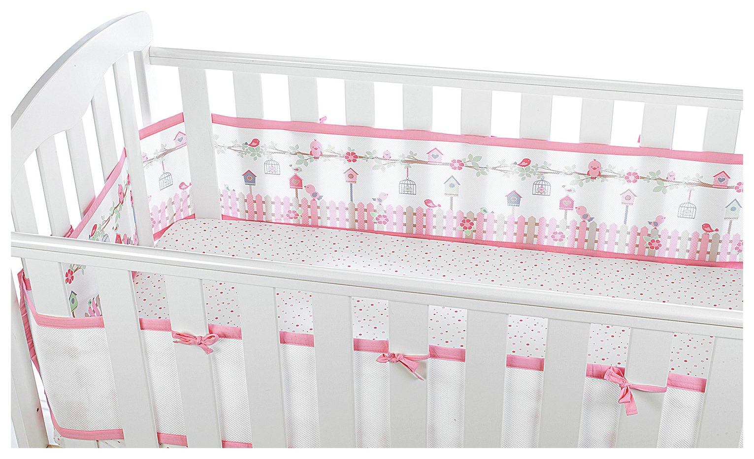 BreathableBaby 4 Sided Cot Liner - Enchanted Garden