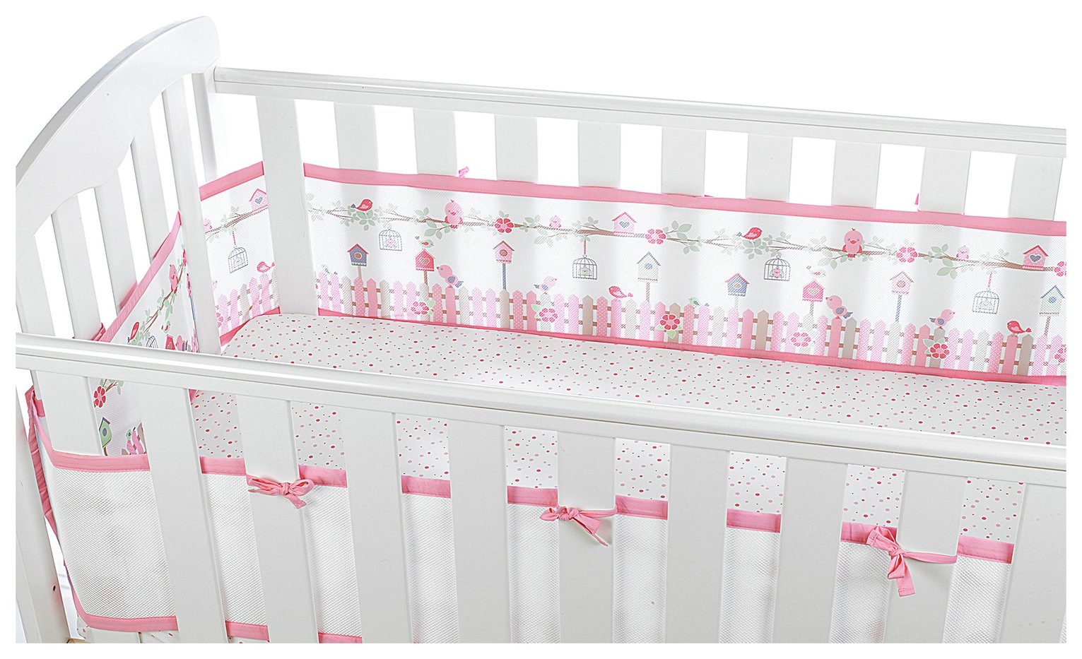 breathable cot bumper argos