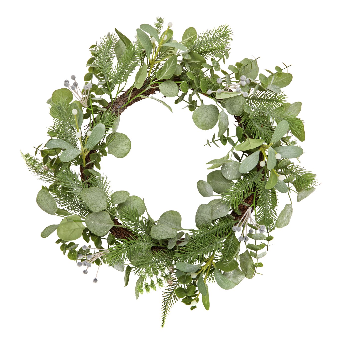 Argos Home Christmas Wreath - Winter's Mist