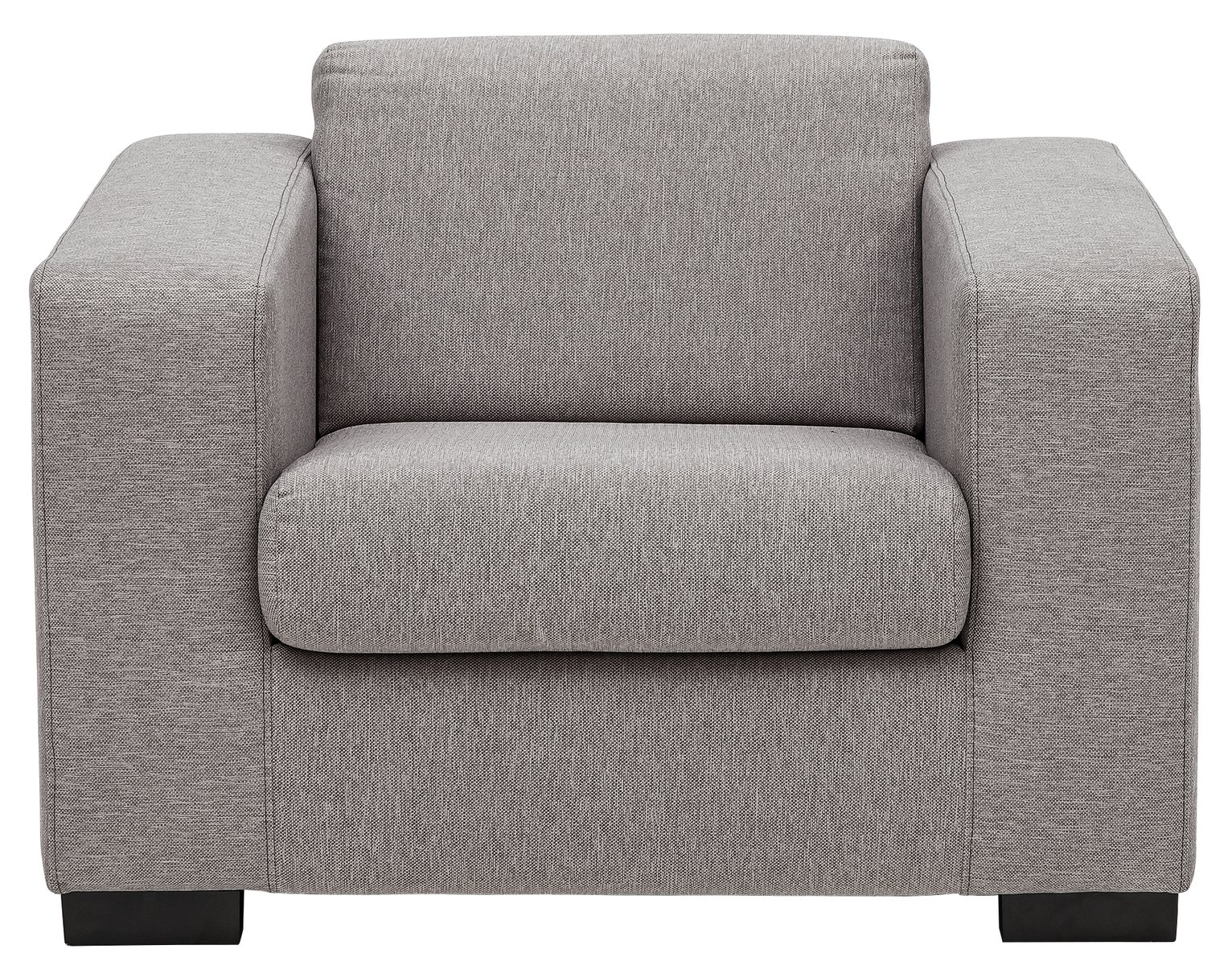 Argos Home Ava Fabric Armchair - Light Grey
