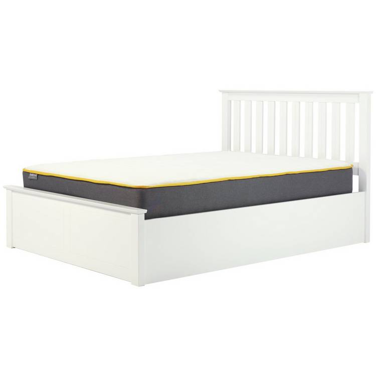 Birlea Phoenix Small Double End Lift Ottoman Bed - White 0