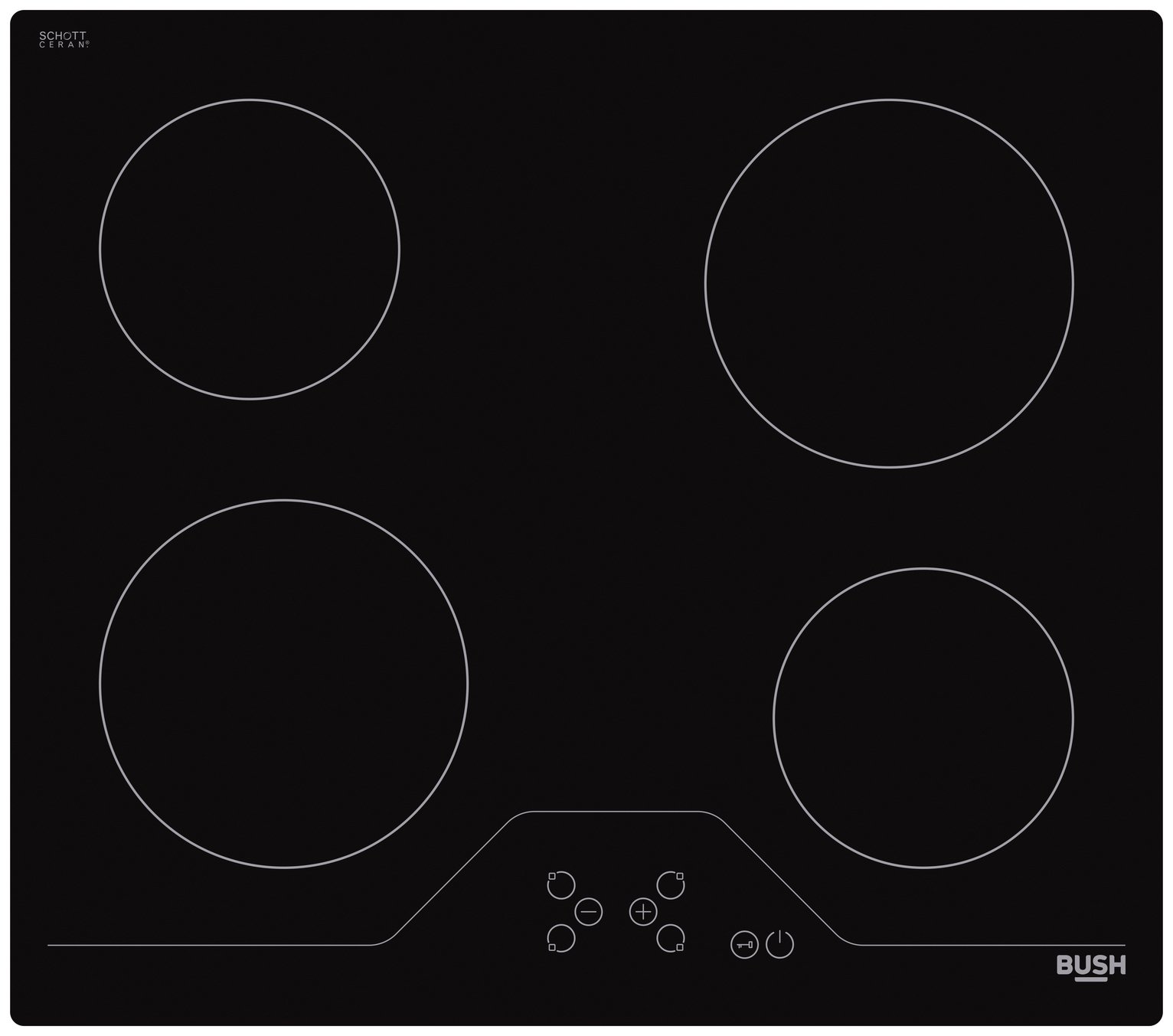 Bush A60CT Electric Ceramic Hob - Black