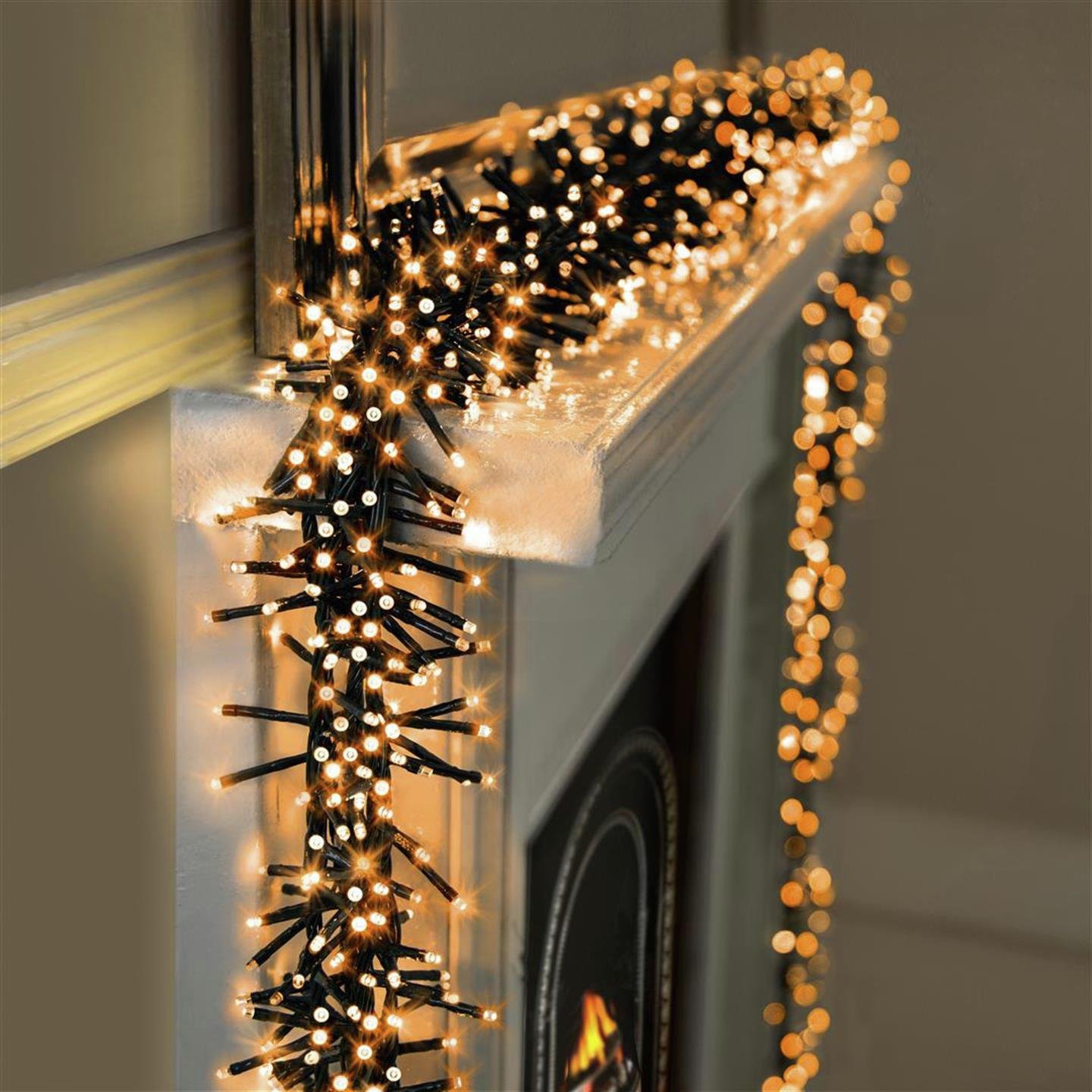 Premier Decorations 2000 LED Timer Lights - Vintage Gold