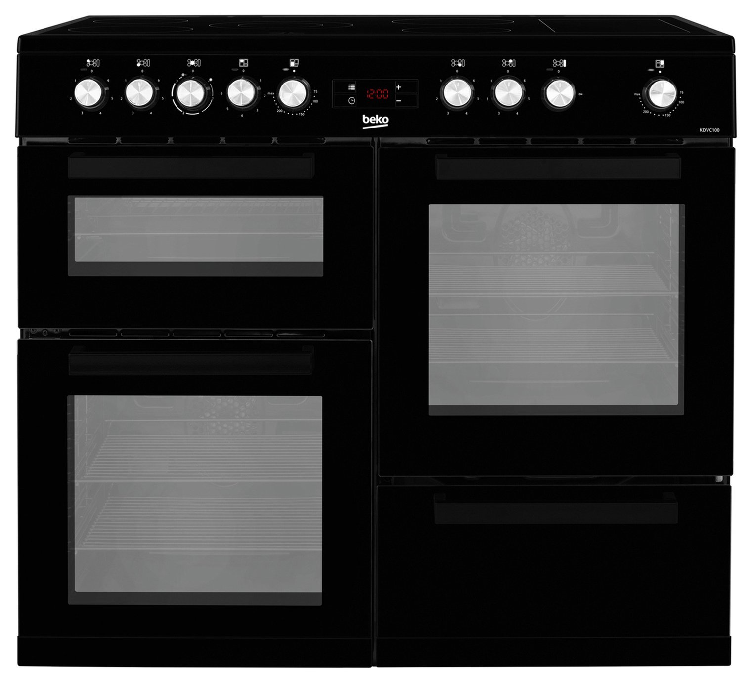 Beko KDVC100K 100cm Electric Range Cooker - Black