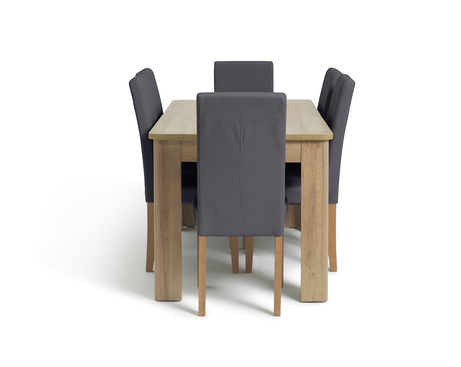 Argos Home Miami Curve Extendable Table & 6 Chairs Charcoal Reviews