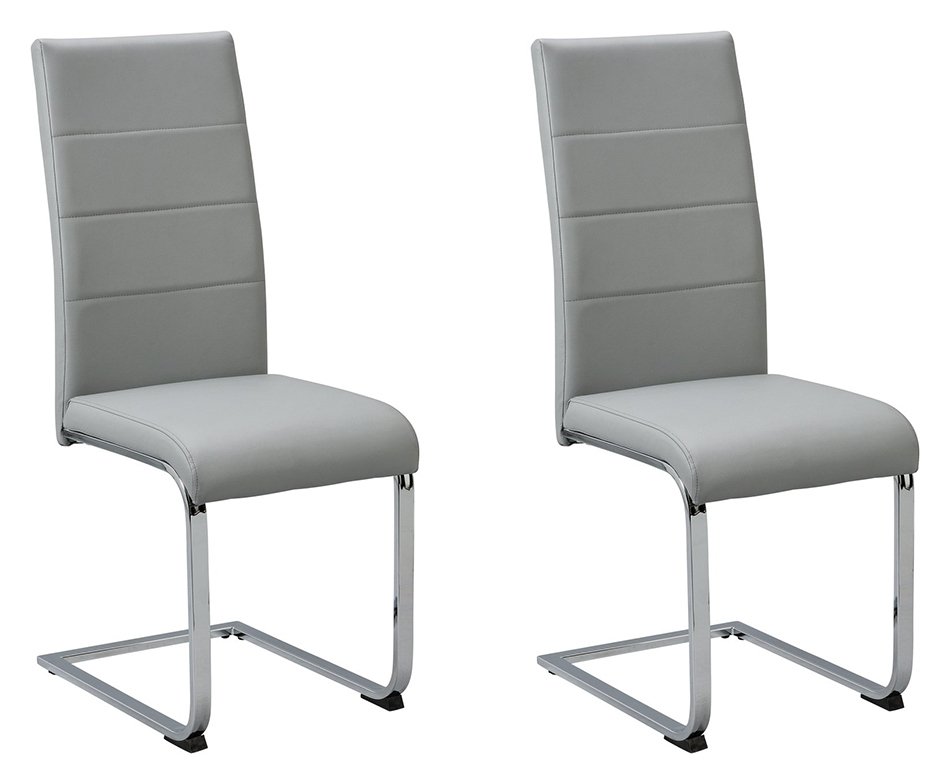 Argos Home Henrik Pair of Cantilever Chairs - Grey