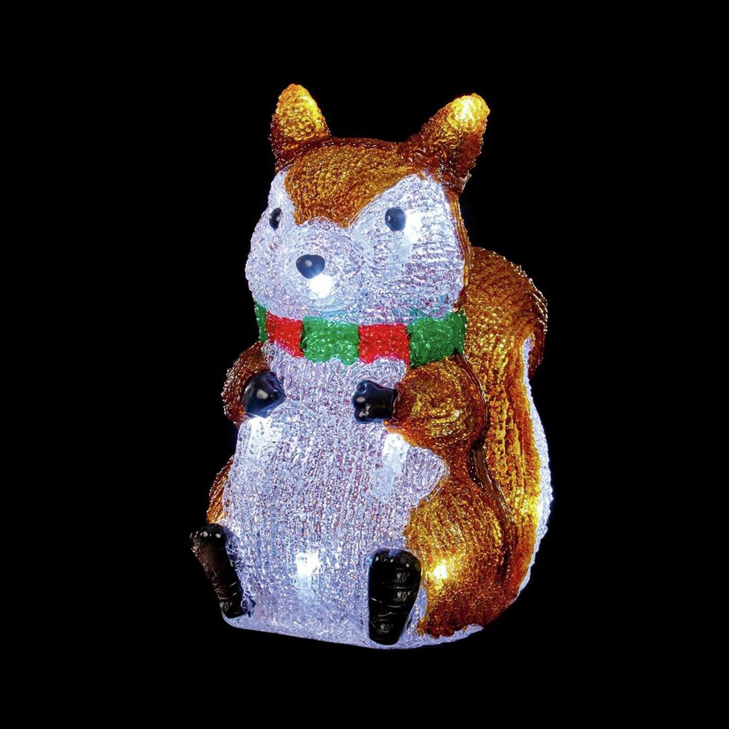 Premier Decorations 25cm Acrylic Squirrel & 20 LEDs & Timer at Argos