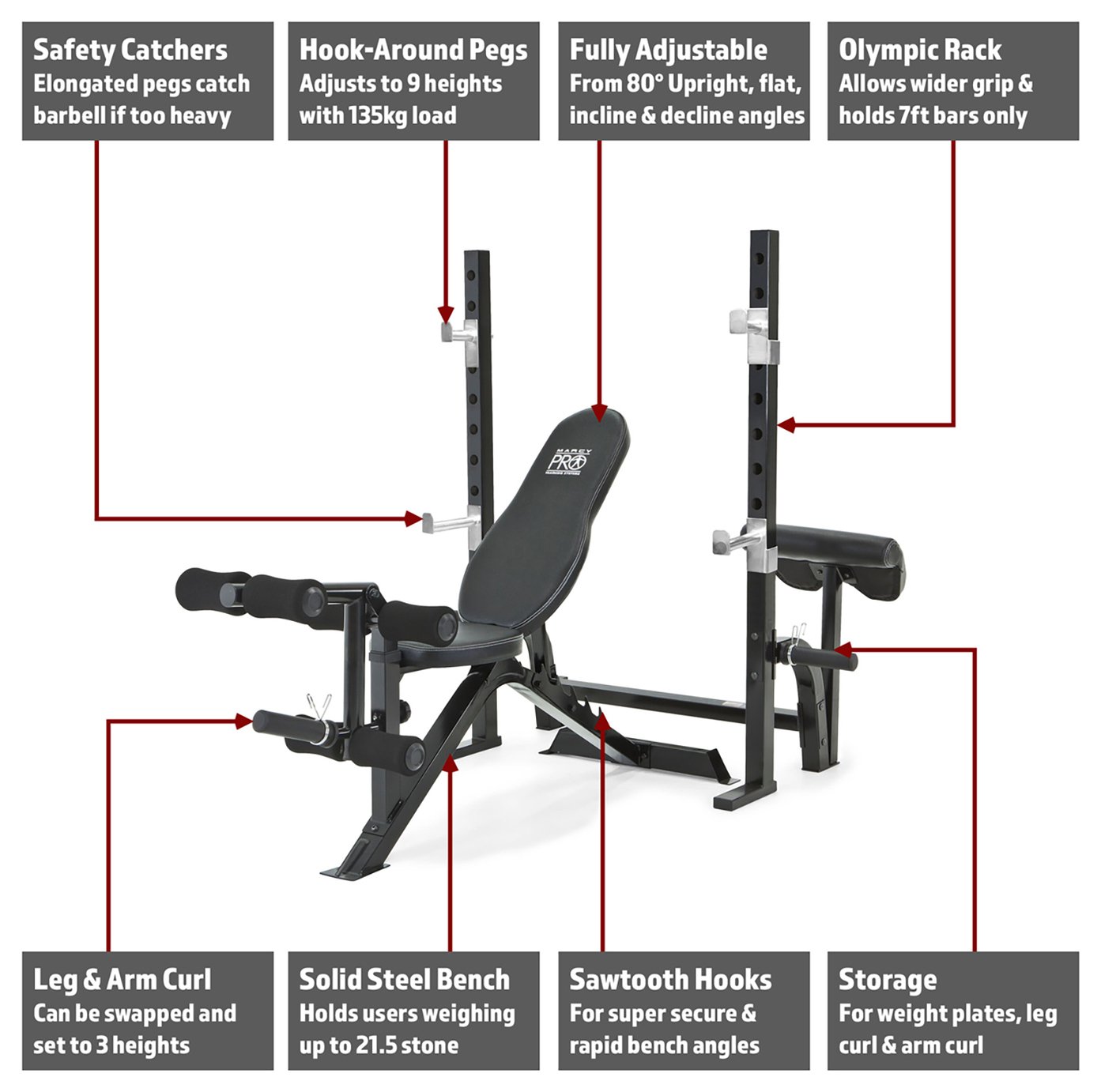 Marcy Pro Olympic Bench With Squat Rack Reviews