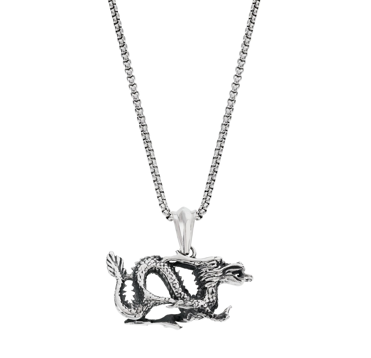 Revere Men's Stainless Steel Dragon Pendant