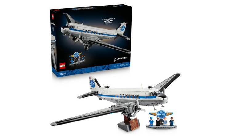 LEGO Icons Douglas DC-3 PAN AM Airliner Model Kit 11378 PREORDER