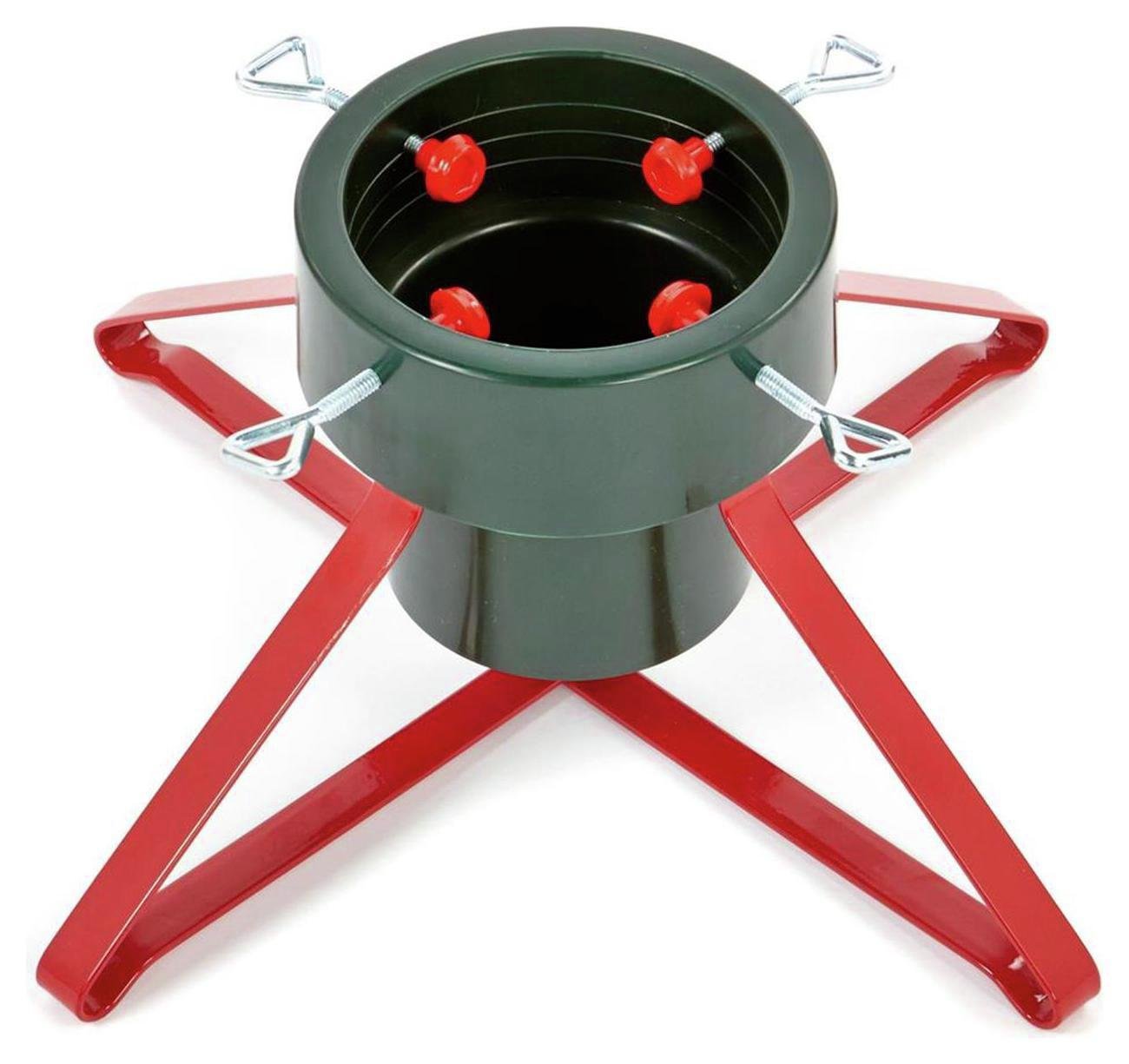 Premier Decorations 46cm Green and Red Real Tree Stand