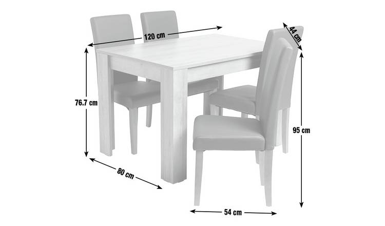 Argos miami deals table and chairs