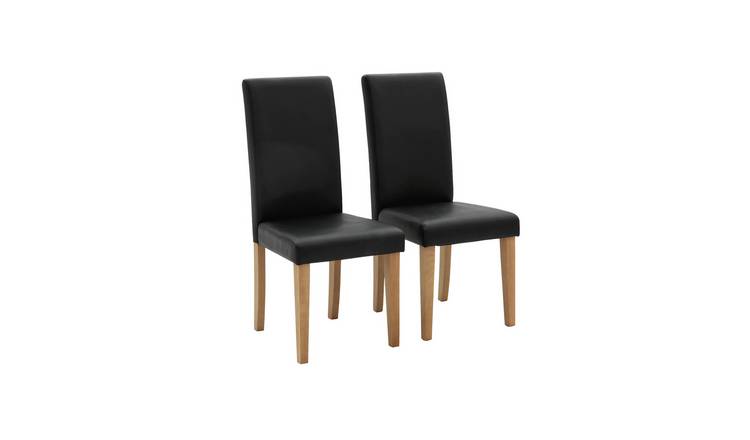 Argos faux leather on sale dining chairs