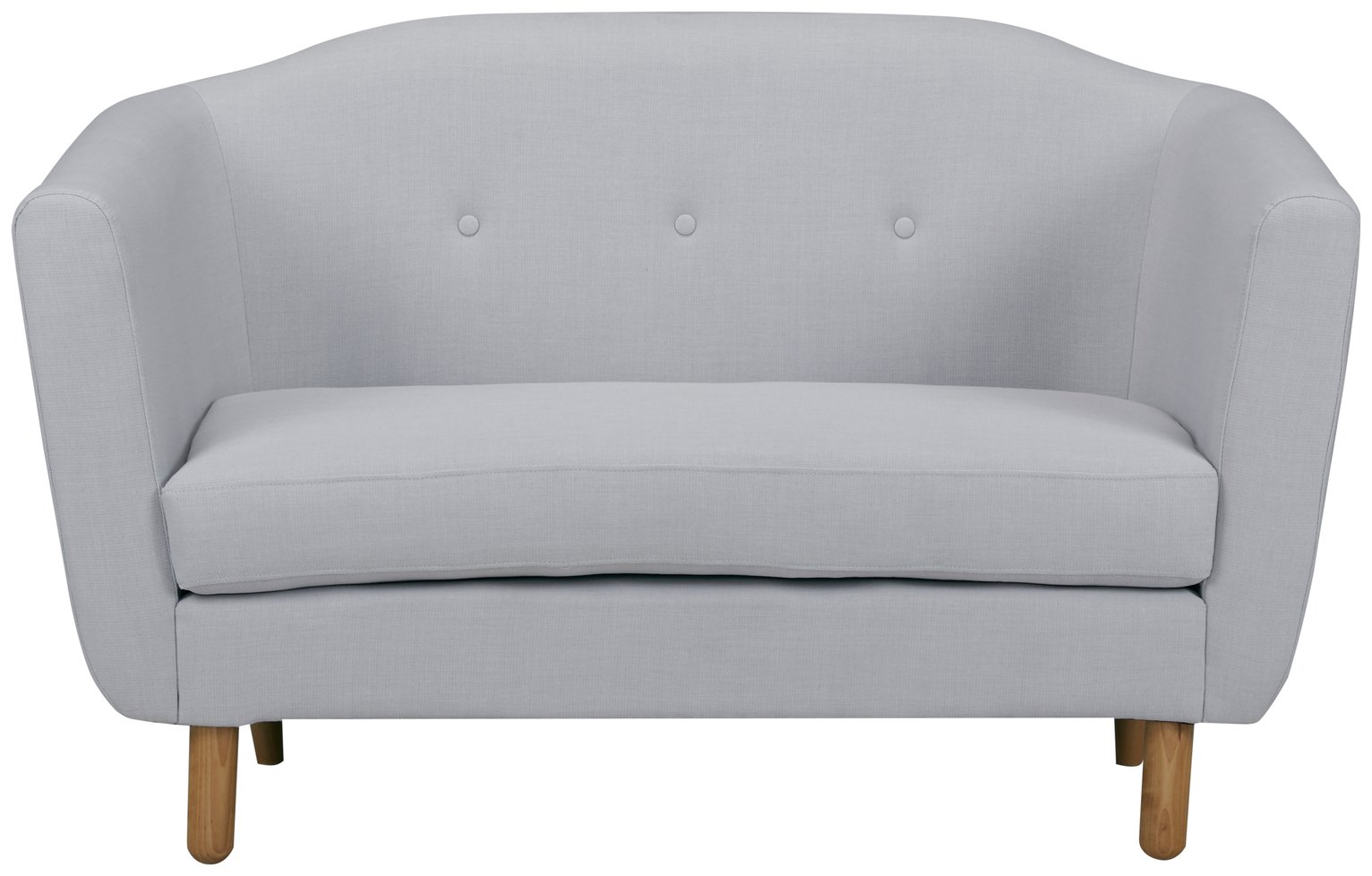 Argos Home Elin 2 Seater Fabric Sofa - Light Grey