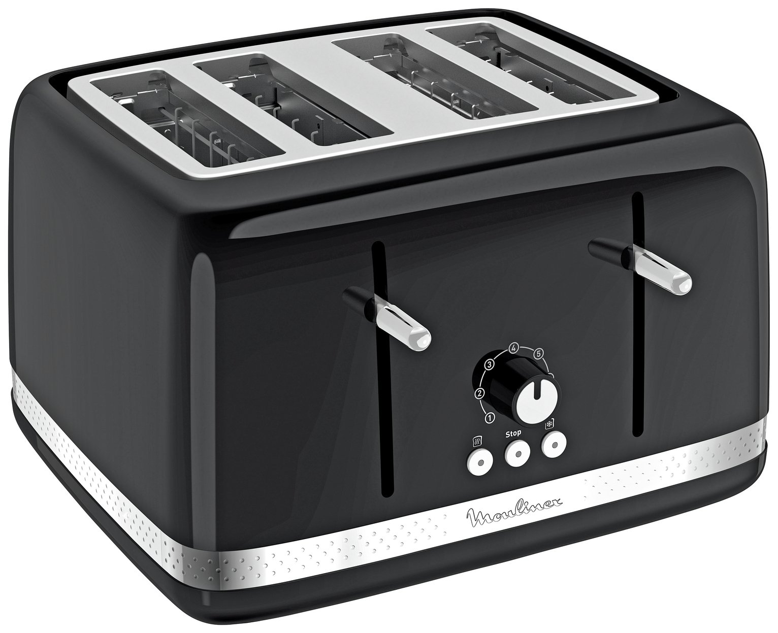 Moulinex 4 Slice Toaster - Black