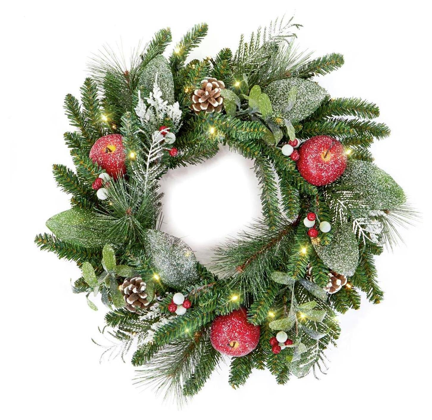 Premier Decorations 60cm LED Wreath Decoration